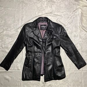 Vintage Wilson’s Black Leather Jacket Size Medium